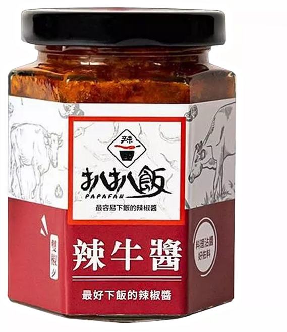 扒扒飯 辣牛醬, 180g, 1瓶