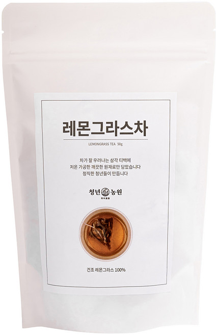 청년농원 저온가공 레몬그라스차 삼각티백, 1g, 50개입, 1개