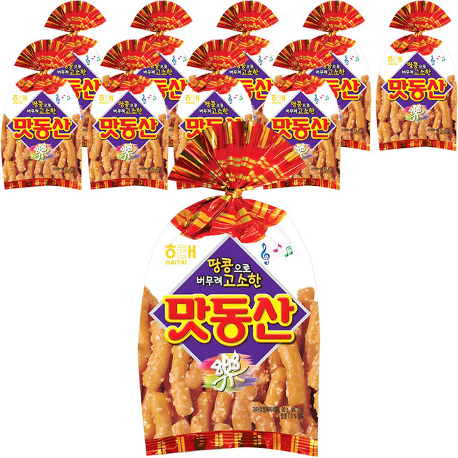 해태제과 맛동산, 90g, 10개
