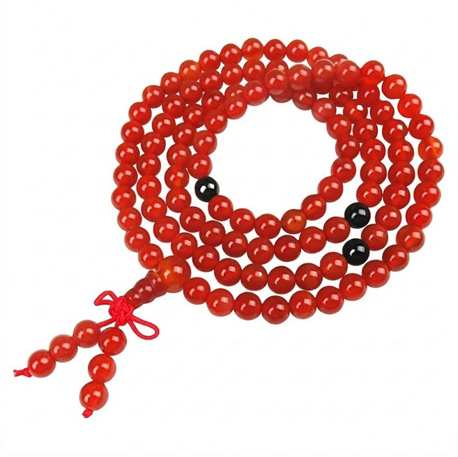 馥瑰馨盛 人緣念珠手環 6mm, 紅瑪瑙, 1條