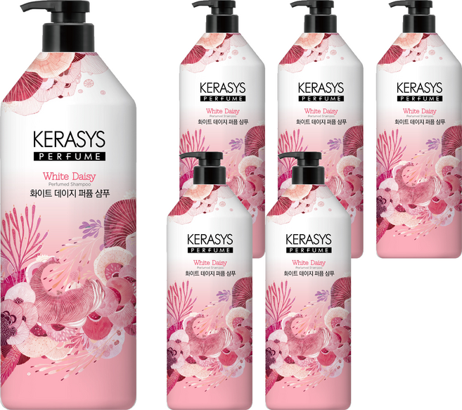 케라시스 퍼퓸 샴푸 화이트 데이지, 6개, 1L