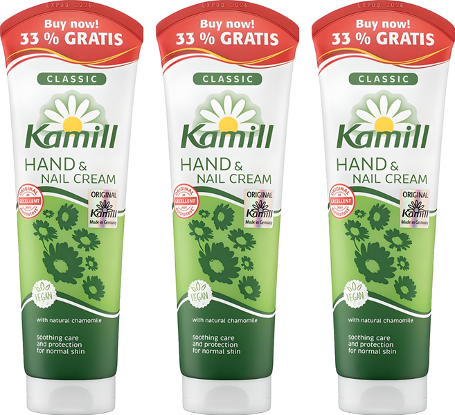 카밀 핸드 앤 네일 크림 클래식 카모마일, 133ml, 3개