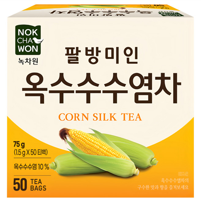 NOKCHAWON 綠茶園 玉米鬚茶, 1.5g, 50包, 1盒