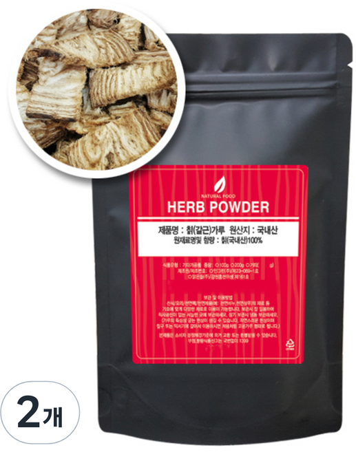 동이약초 칡가루, 100g, 2개