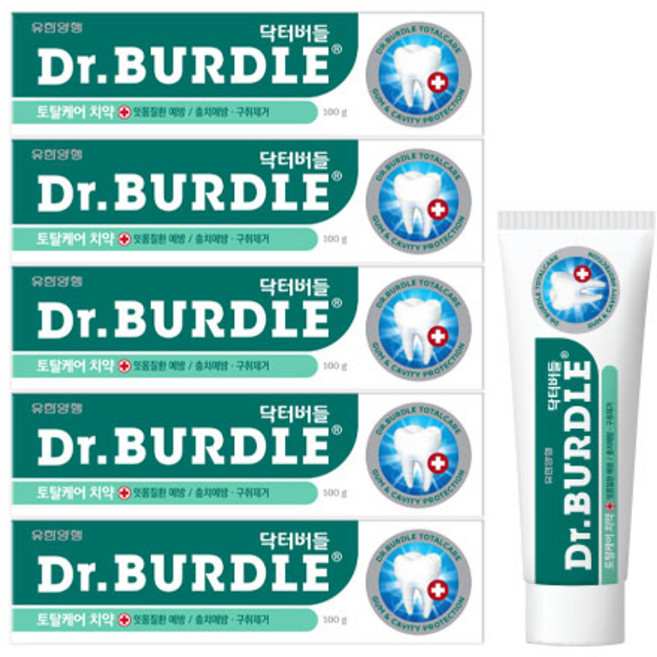柳韓洋行 Dr.Burdl 全效護理牙膏, 5個, 100g