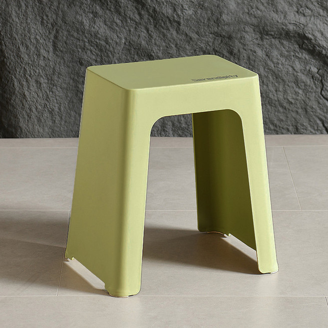 라라하우스 미스토 컬러 사각 스툴, 소프트 올리브, 1개