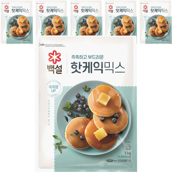 백설 핫케익믹스, 1kg, 6개