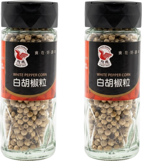 飛馬 白胡椒粒, 50g, 2瓶