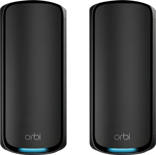 NETGEAR orbi 台灣公司貨 Orbi BE27000 四頻 WiFi 7 Mesh 路由器 + 延伸衛星 2個 黑色, RBE973SB, 1組