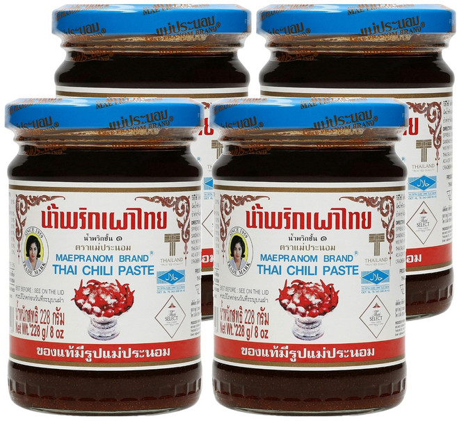 MAEPRANOM 泰國棉拉辣醬, 4個, 228g
