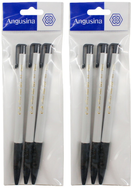 Angusina 安格希娜 200A 中性筆 0.5mm, 黑色, 2包