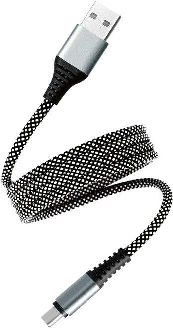 songwin 尚之宇 Type C to Type C磁吸收納充電線 48g, 100cm, 1個, 尼龍編織 黑色 + 白色