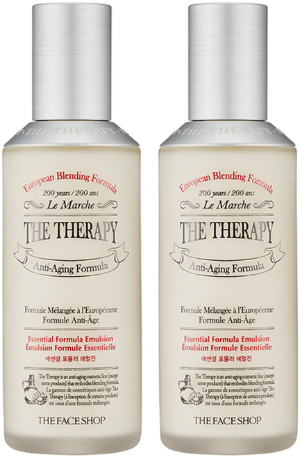 더페이스샵 더테라피 에센셜 포뮬러 에멀젼, 130ml, 2개