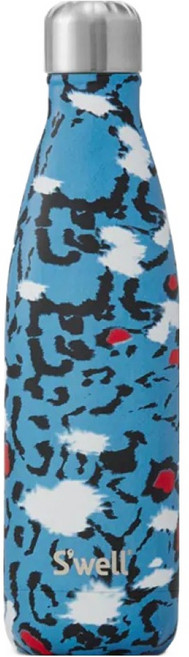 S'well 美國運動時尚不鏽鋼保冷保溫瓶 17oz, Azure Leopard, 500ml, 1個