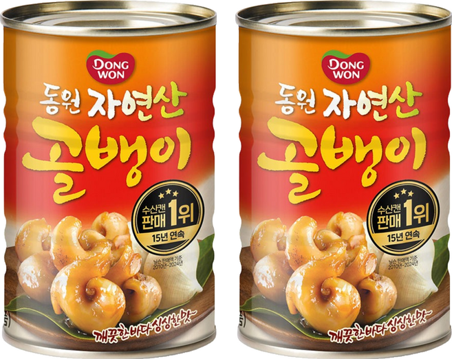 동원 자연산 골뱅이, 300g, 2개