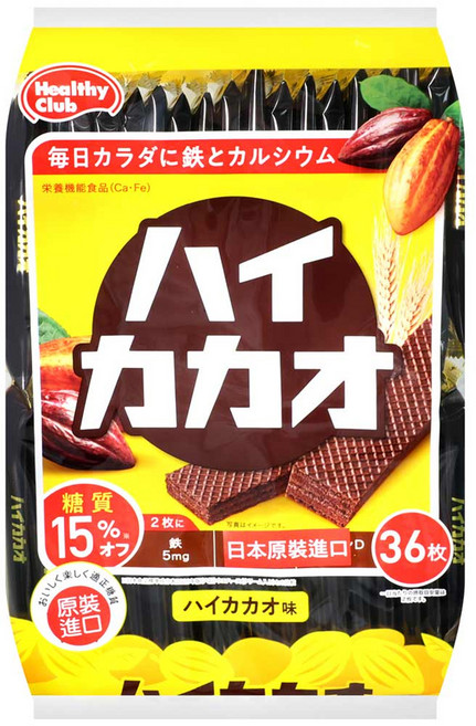Healthy Club 威化餅乾 濃可可風味 36包, 252g, 1袋