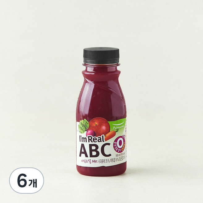 아임리얼 ABC 주스, 190ml, 6개