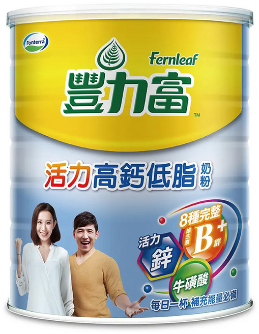 Fernleaf 豐力富 活力高鈣低脂奶粉, 1.5kg, 1罐
