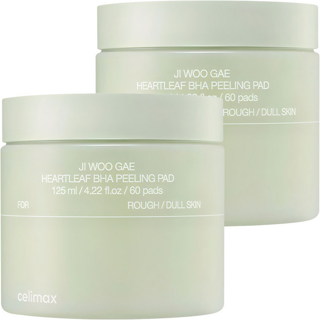 셀리맥스 어성초 BHA 지우개 필링 패드 125ml, 60매입, 2개