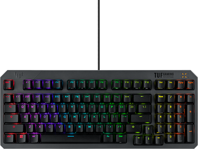 ASUS 華碩 TUF GAMING K3 Gen II 電競 Wired 鍵盤 黑色 Optical Red Switch RGB Backlight 97 Keys 90MP0390-BKTA01