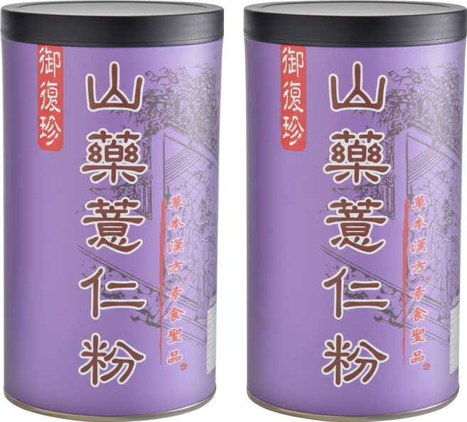 御復珍 山藥薏仁粉 純素, 500g, 1罐, 2罐