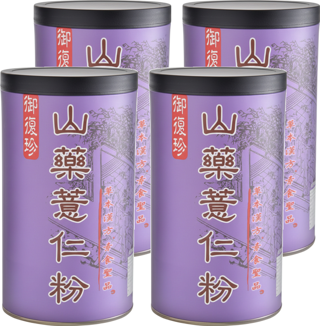 御復珍 山藥薏仁粉 純素, 500g, 1罐, 4罐