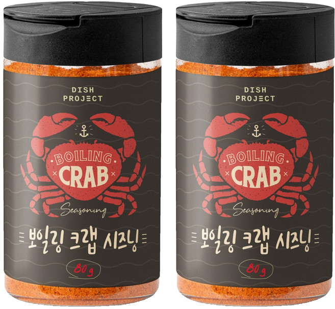 디쉬프로젝트 보일링크랩 시즈닝, 80g, 2개