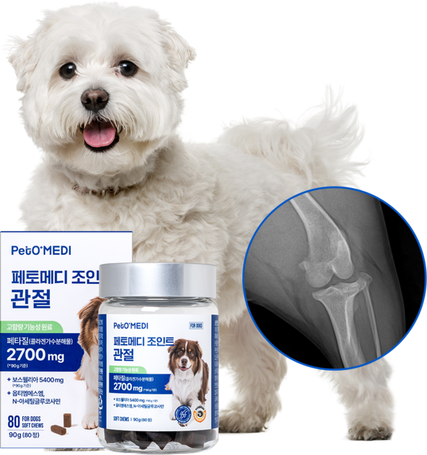 페토메디 강아지 영양제, 80정, 뼈/관절강화, 1개