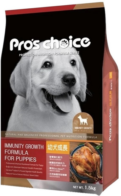 福壽實業 博士巧思 幼犬用 成長專業配方 乾飼料, 雞, 1.5kg, 1袋