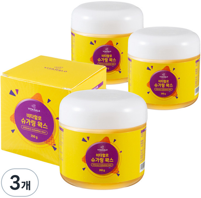 비타할로 슈가링 왁스, 350g, 3개