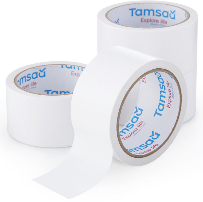 코멧 고점도 반투명 양면테이프 12m x 50mm, 4개