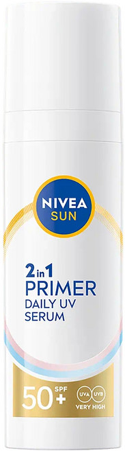 NIVEA 妮維雅 SUN 全護專業抗UV妝前防曬精華 妝前美肌防曬 SPF50+, 30ml, 1瓶