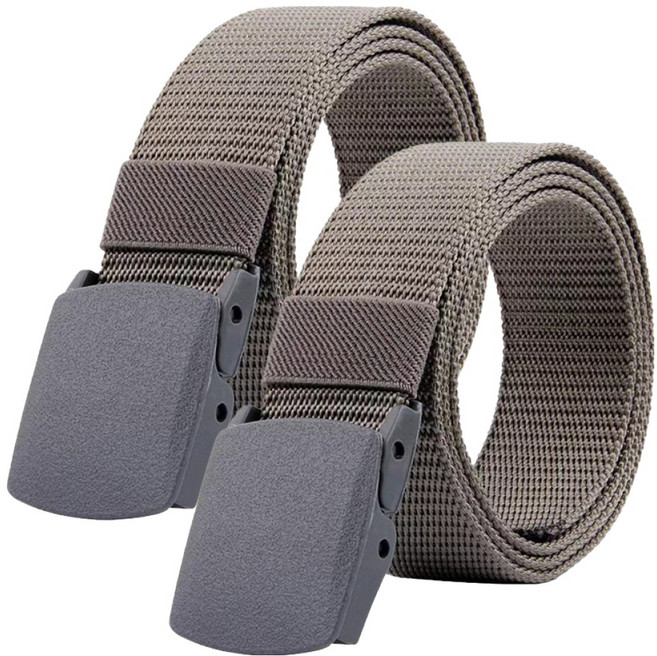 와이홉 캐주얼 작업복 아웃도어 벨트, 그레이, 2개