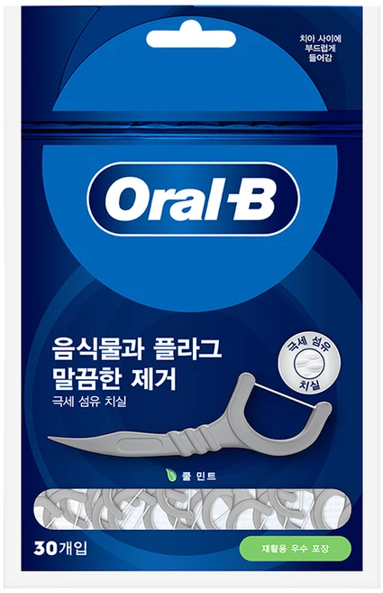 오랄비 일회용 치실, 30개입, 1개 - 쿠팡