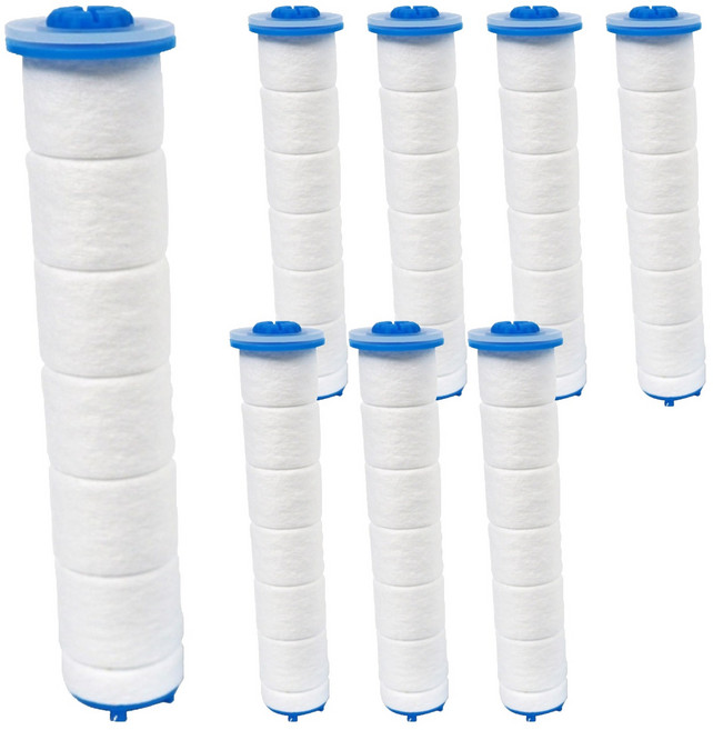 아쿠아듀오 SF-300A 샤워기 전용 녹물 제거 필터, 8개