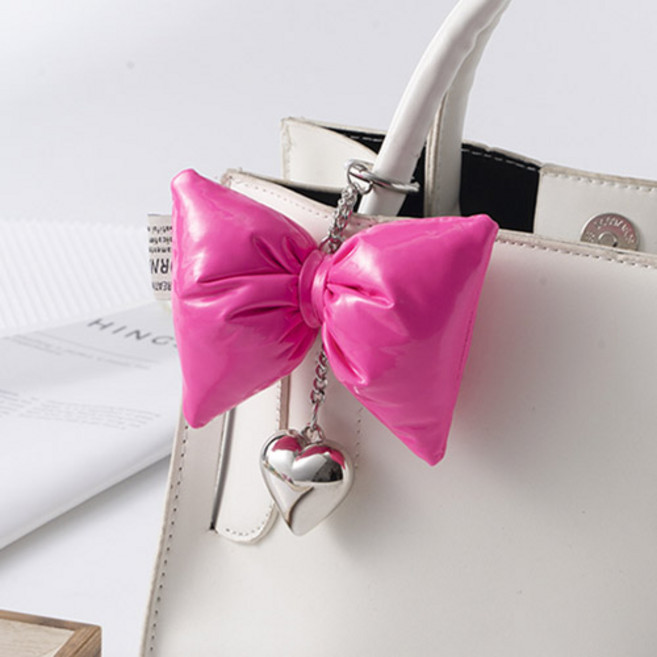 버블리데이 파스텔 리본 가방 키링