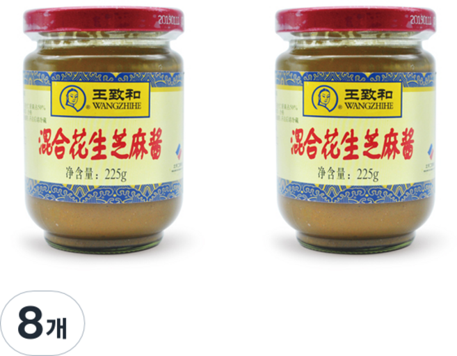 王致和 花生芝麻醬, 225g, 8罐