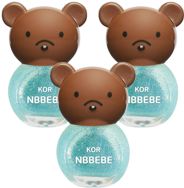 Nbbebe 兒童用指甲油, 閃亮的天空, 3個