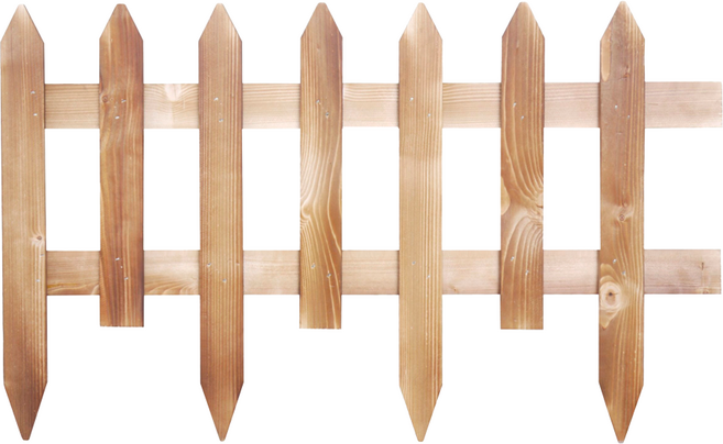 翠筠 單片尖頭木圍欄 84 x 49cm, 木色