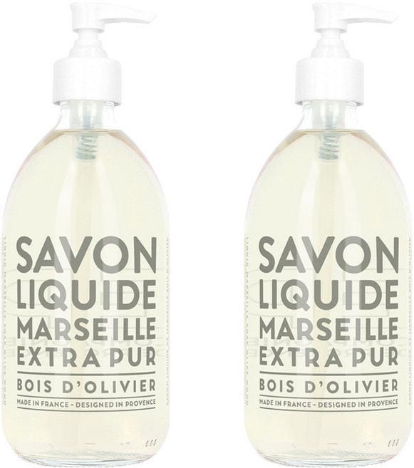꽁빠니드프로방스 엑스트라퓨어 리퀴드솝 올리브우드, 495ml, 2개