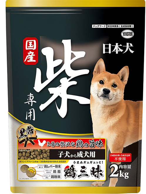 YEASTER 易思達 幼成犬黑帶乾飼料 日本犬柴專用, 雞肉, 2kg, 1袋