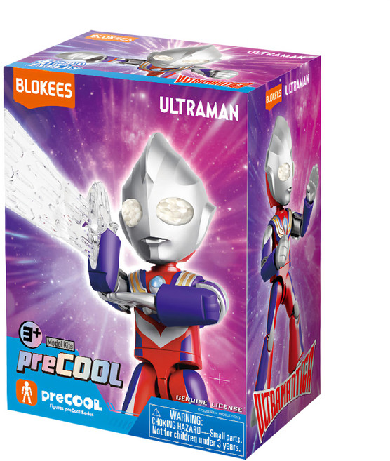 BLOKEES 布魯可 超人力霸王 可動積木公仔神奇版第一彈 迪卡Tiga SH53005 台灣公司貨, 1盒