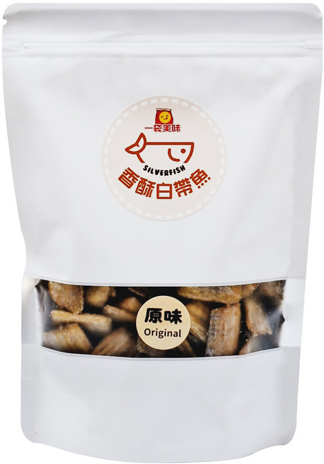 一袋美味 香酥白帶魚 原味, 200g, 1包