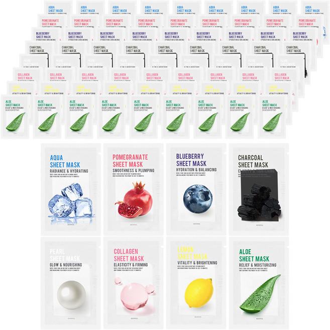 은율 퓨리티 마스크팩 5p x 8종 세트, 1개입, 2개