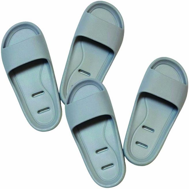 피오르 슬림플러스 아치 발등낮은 발편한 욕실화, 2개, 하우징 그레이