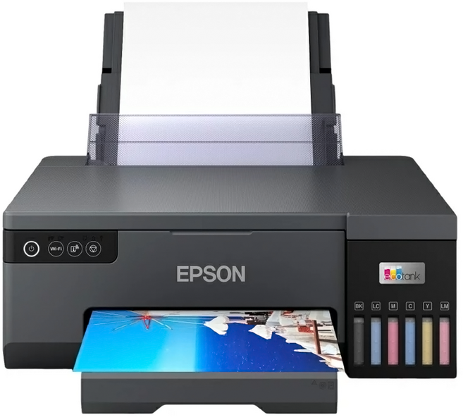 EPSON 連續供墨印表機 六色相片/光碟/ID卡列印 原廠保固, L8050, 1台