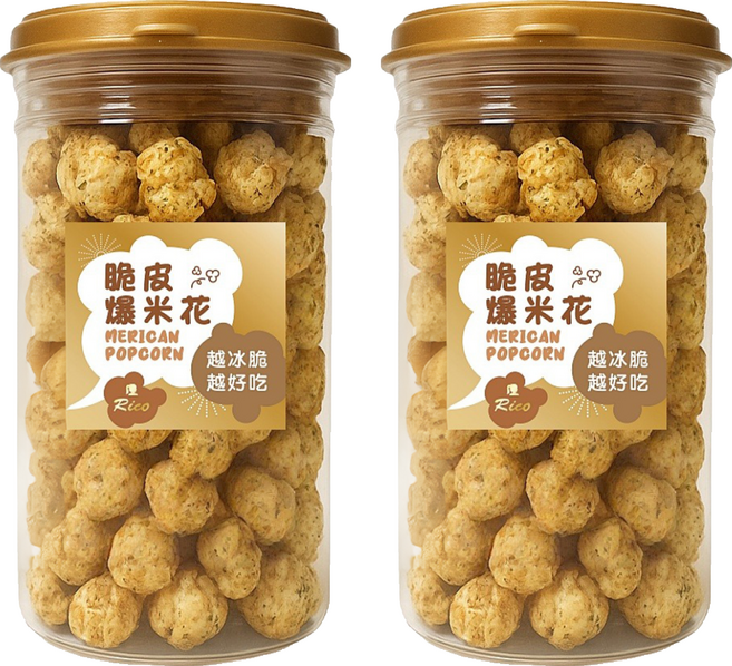 RICO 岩燒海苔爆米花, 75g, 2個