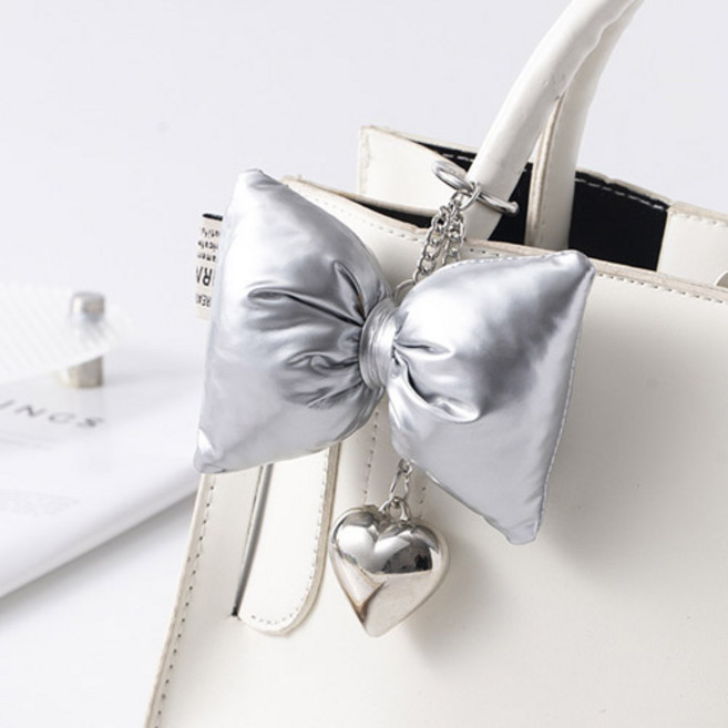 버블리데이 파스텔 리본 가방 키링