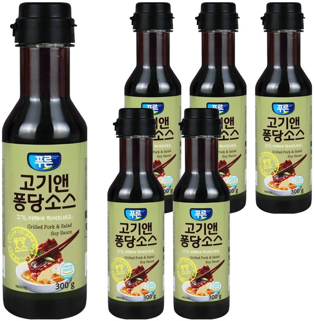 푸른식품 고기엔 퐁당 소스, 300g, 6개