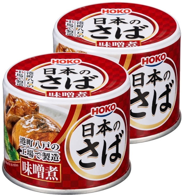 HOKO 寶幸 青花魚罐 味噌煮, 190g, 2罐